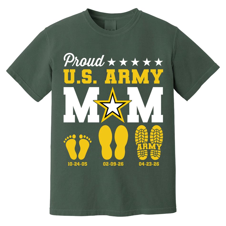 Proud U.S. Army Mom Dad Custom Shirt For Military Family Graduate Shirt H2511 Trna