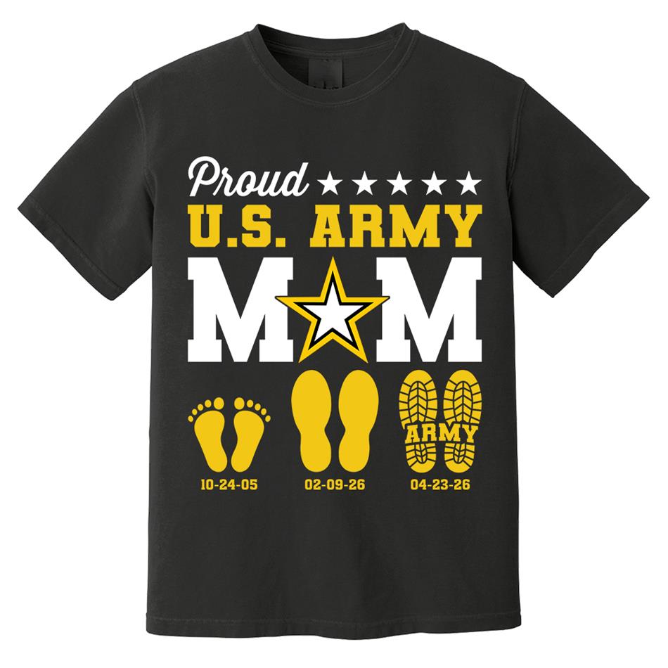 Proud U.S. Army Mom Dad Custom Shirt For Military Family Graduate Shirt H2511 Trna