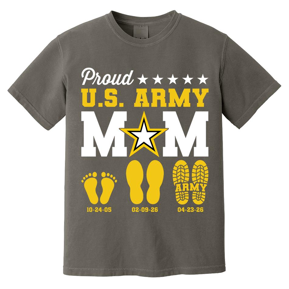 Proud U.S. Army Mom Dad Custom Shirt For Military Family Graduate Shirt H2511 Trna