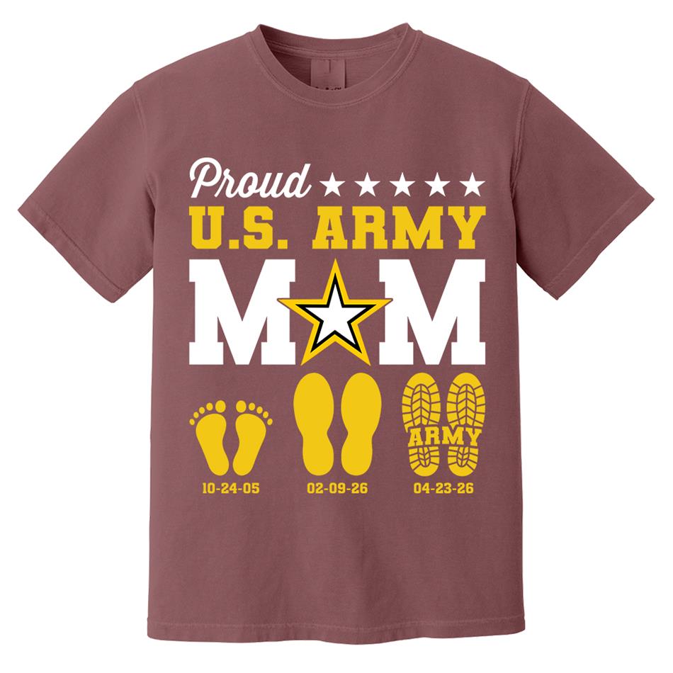 Proud U.S. Army Mom Dad Custom Shirt For Military Family Graduate Shirt H2511 Trna