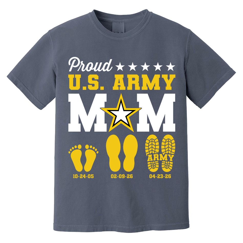 Proud U.S. Army Mom Dad Custom Shirt For Military Family Graduate Shirt H2511 Trna