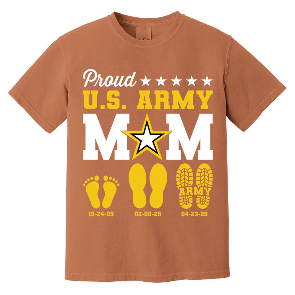 Proud U.S. Army Mom Dad Custom Shirt For Military Family Graduate Shirt H2511 Trna