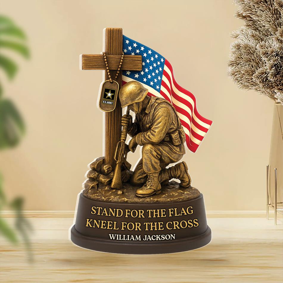 Veterans Military Acrylic Block Plaque - Personalized Gifts For Veteran H2511 Trna