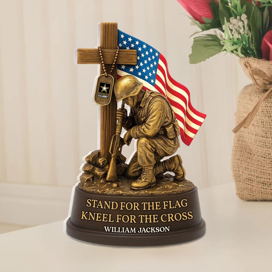 Veterans Military Acrylic Block Plaque - Personalized Gifts For Veteran H2511 Trna