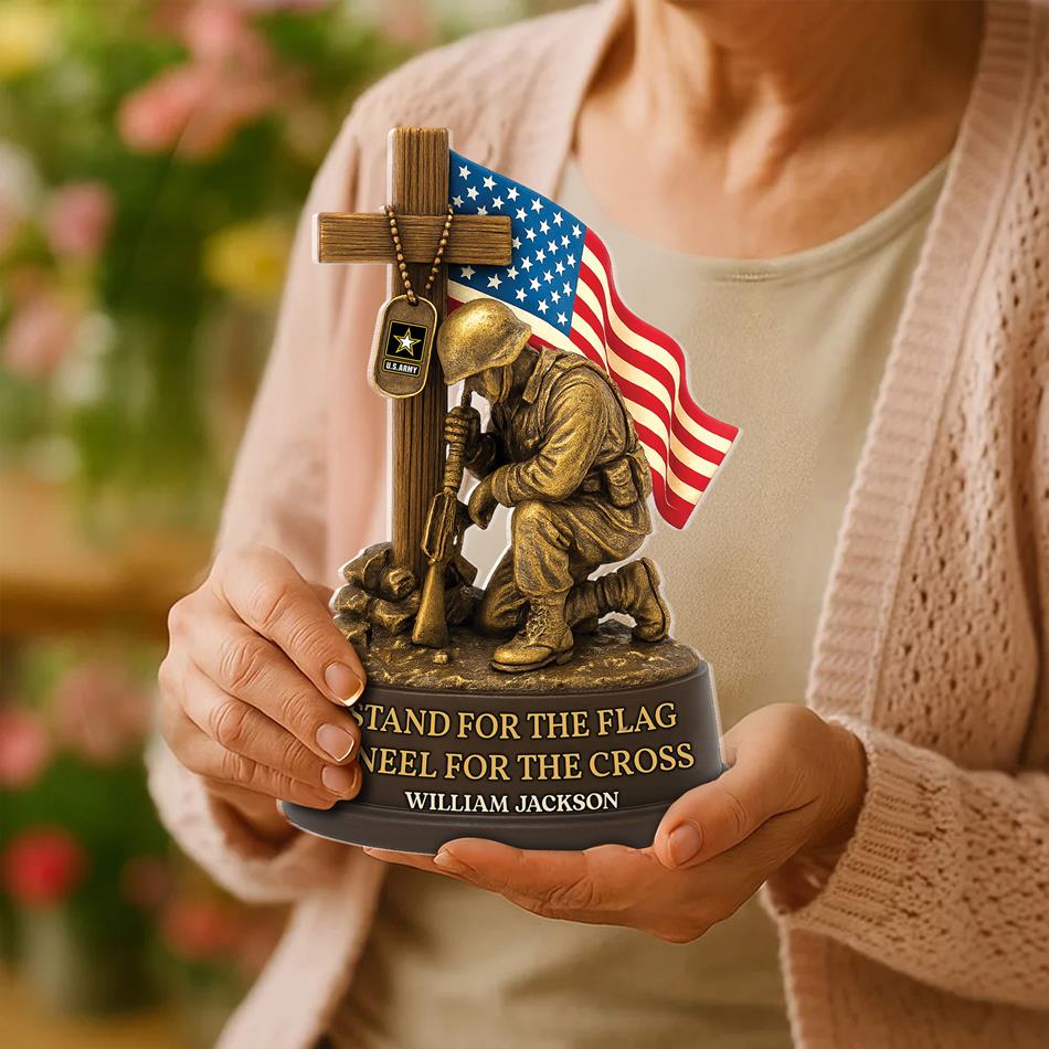 Veterans Military Acrylic Block Plaque - Personalized Gifts For Veteran H2511 Trna