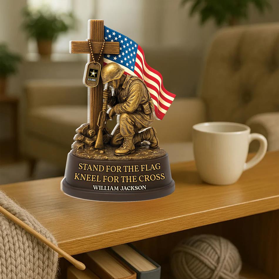 Veterans Military Acrylic Block Plaque - Personalized Gifts For Veteran H2511 Trna