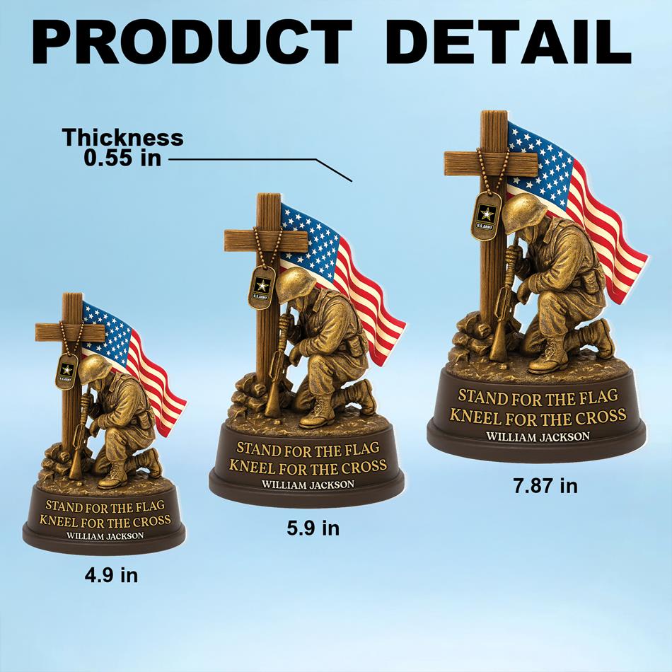 Veterans Military Acrylic Block Plaque - Personalized Gifts For Veteran H2511 Trna