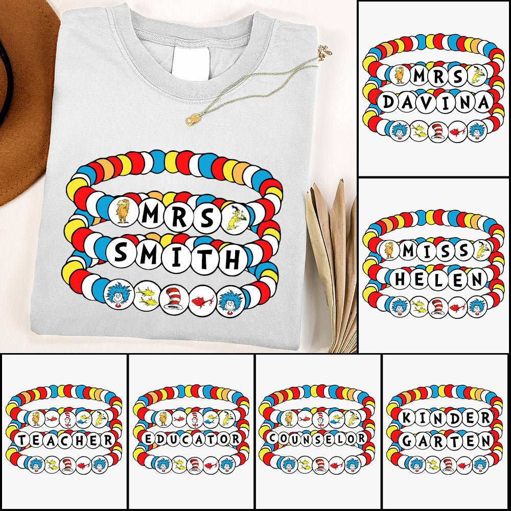 Custom Teacher's Name Read Across America Teacher Shirt H2511 Do99