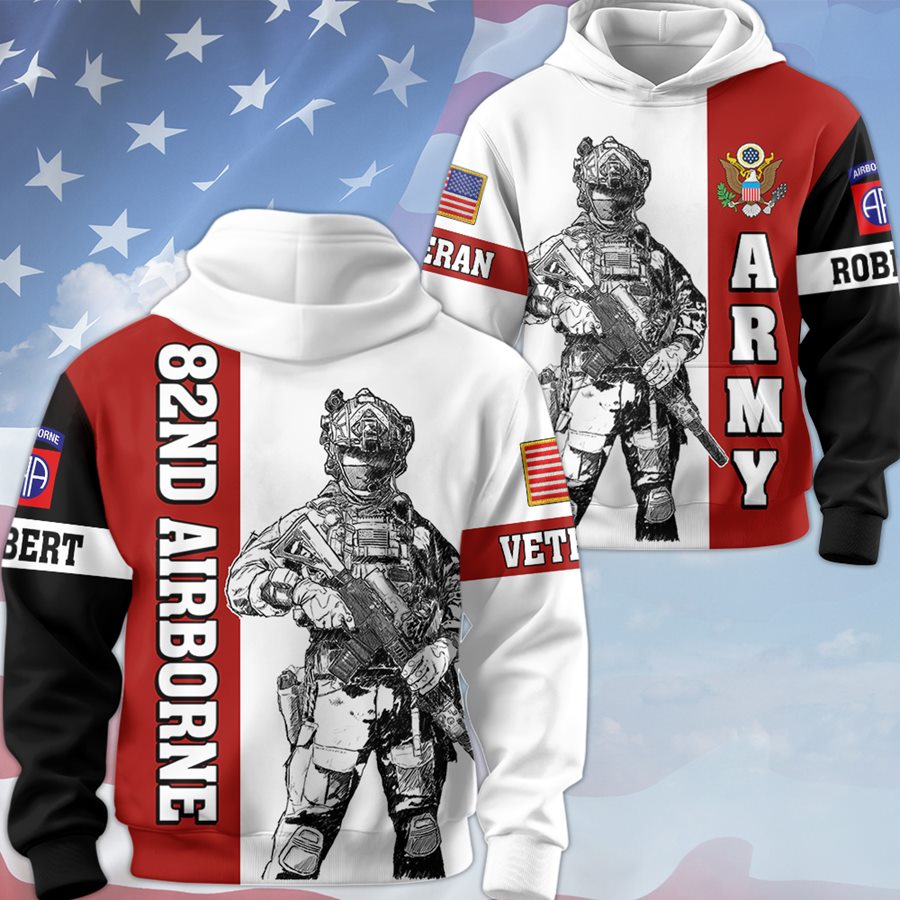 Personalized All Military Branches Division Custom All Over Print Shirt Hoodies Gift For Soldier Veteran H2511 Trna