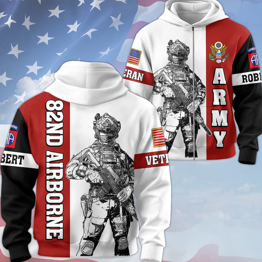 Personalized All Military Branches Division Custom All Over Print Shirt Hoodies Gift For Soldier Veteran H2511 Trna