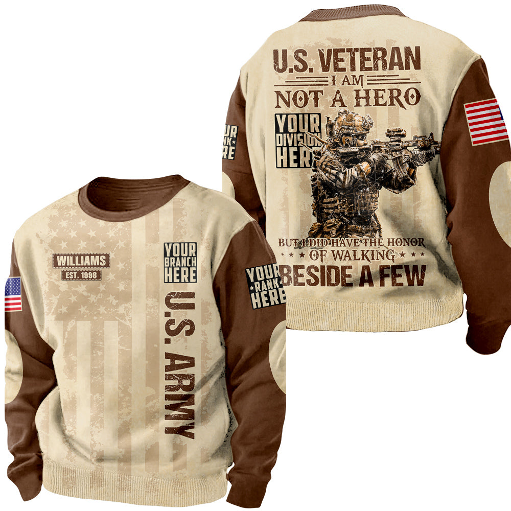 Vintage Shirt I Am Not A Hero But I Did Have The Honor Of Walking Beside A Few Personalized Shirt For Veteran H2511