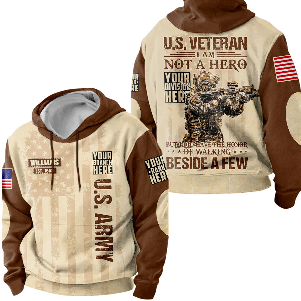 Vintage Shirt I Am Not A Hero But I Did Have The Honor Of Walking Beside A Few Personalized Shirt For Veteran H2511