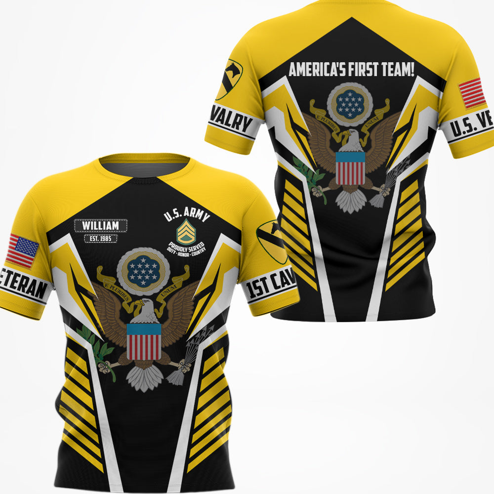 Custom All Branches Division 3D All Over Prints Hoodie US Veteran Shirt H2511