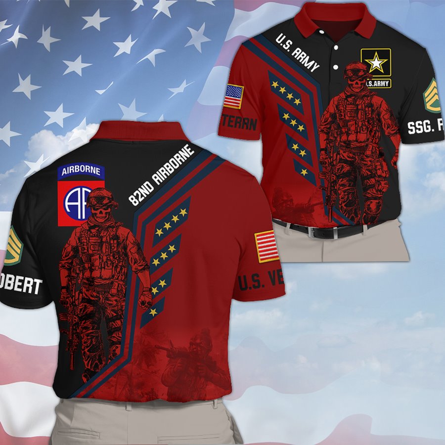 US Army Military Soldier Custom All Over Print Shirt For Veteran H2511 Trna