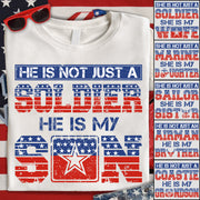 He Is Not Just A Soldier He Is My Son 4th July Proud Army Mom Custom Shirt For Proud Military Familes Shirt H2511 Trna