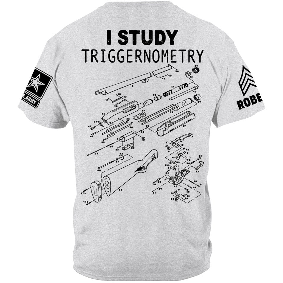Remington 870 Schematic I Study Triggernometry Custom Shirt For Veteran H2511