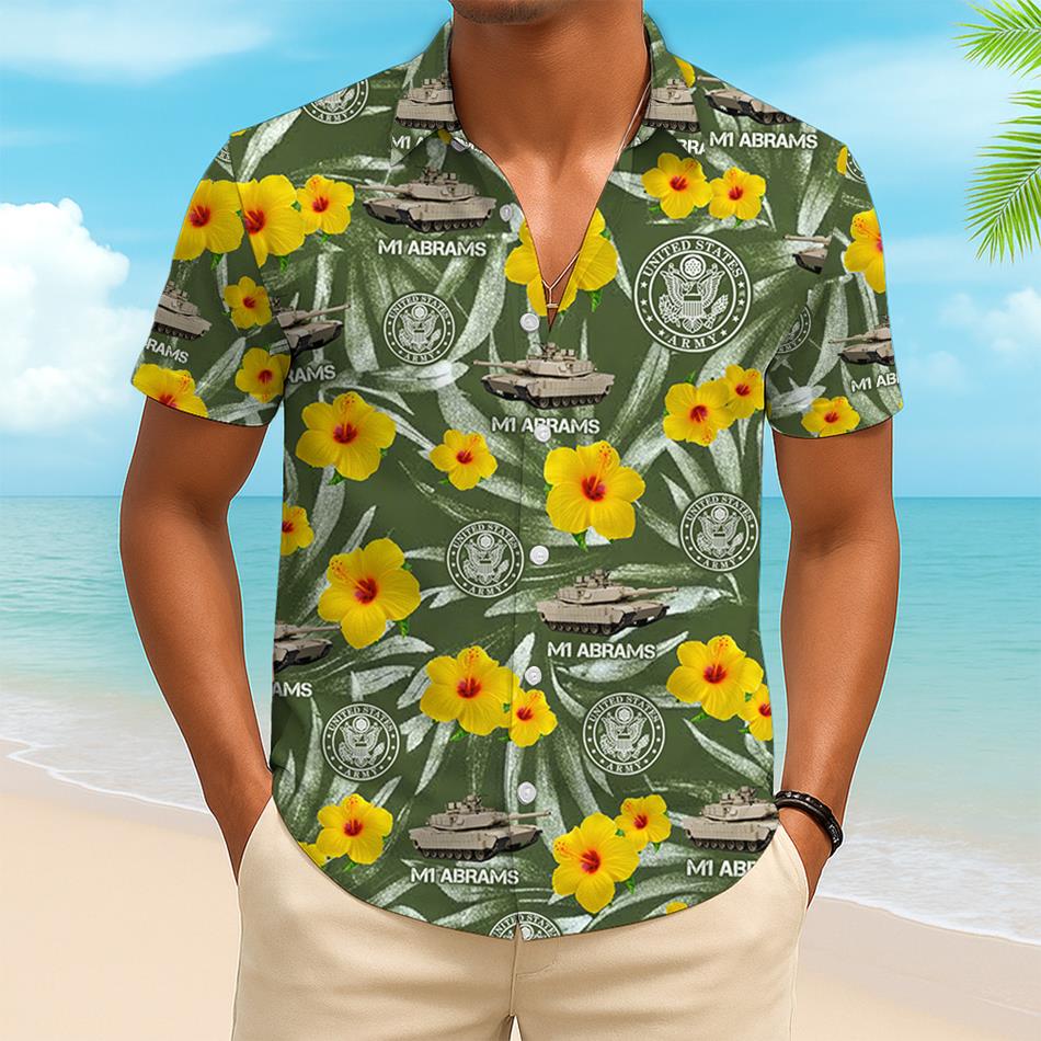 Veteran Hawaiian Shirt Custom Military Vehicle Gift For US Veterans, Veterans Day Shirt Fathers Day Shirt H2511 Trna