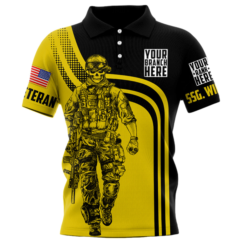 US Veteran Shirt Custom All Branches Personalized All Over Print Shirt For Veteran H2511