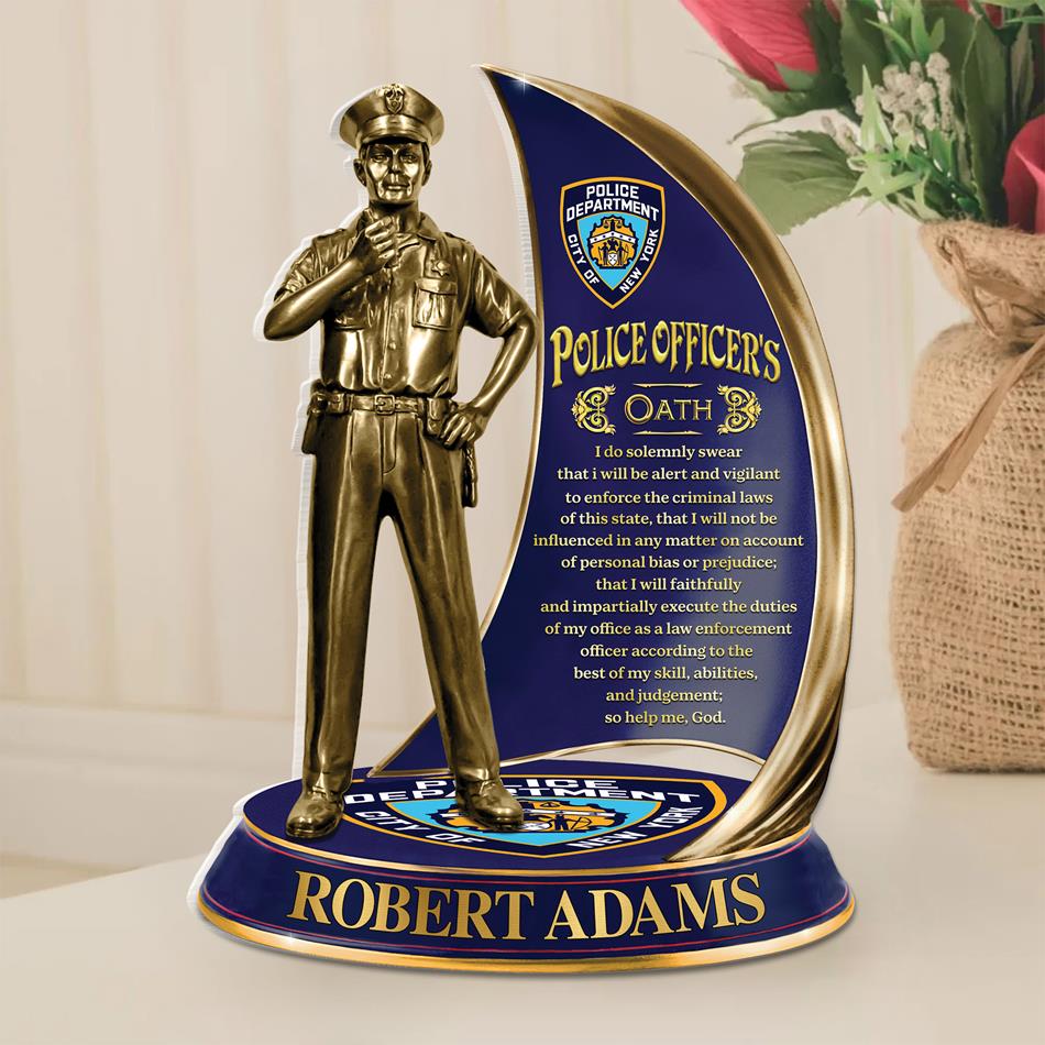 Police Officers Oath Oath Personalized Acrylic Block Plaque  Gift for Cop, Policeman, Policewoman, Law Enforcement, First Responder H2511 Trna