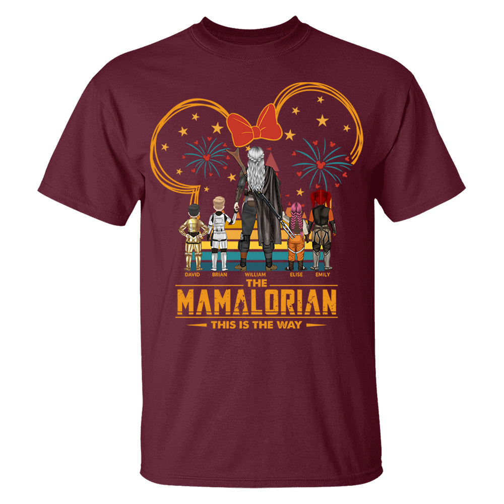 Custom Momalorian This Is The Way Shirt - Tatooine Sunset Shirt Gift For Mom