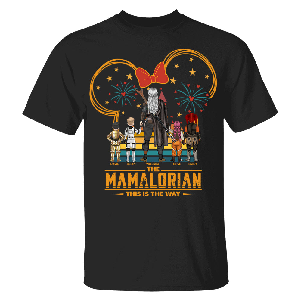 Custom Momalorian This Is The Way Shirt - Tatooine Sunset Shirt Gift For Mom