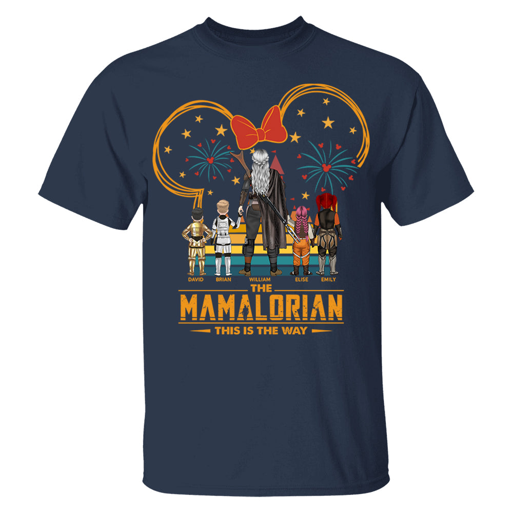Custom Momalorian This Is The Way Shirt - Tatooine Sunset Shirt Gift For Mom