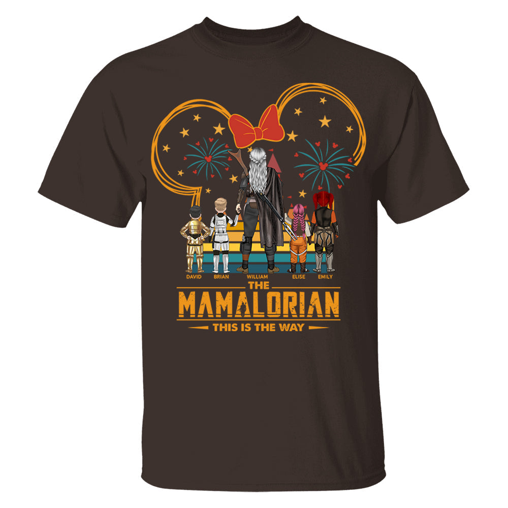 Custom Momalorian This Is The Way Shirt - Tatooine Sunset Shirt Gift For Mom