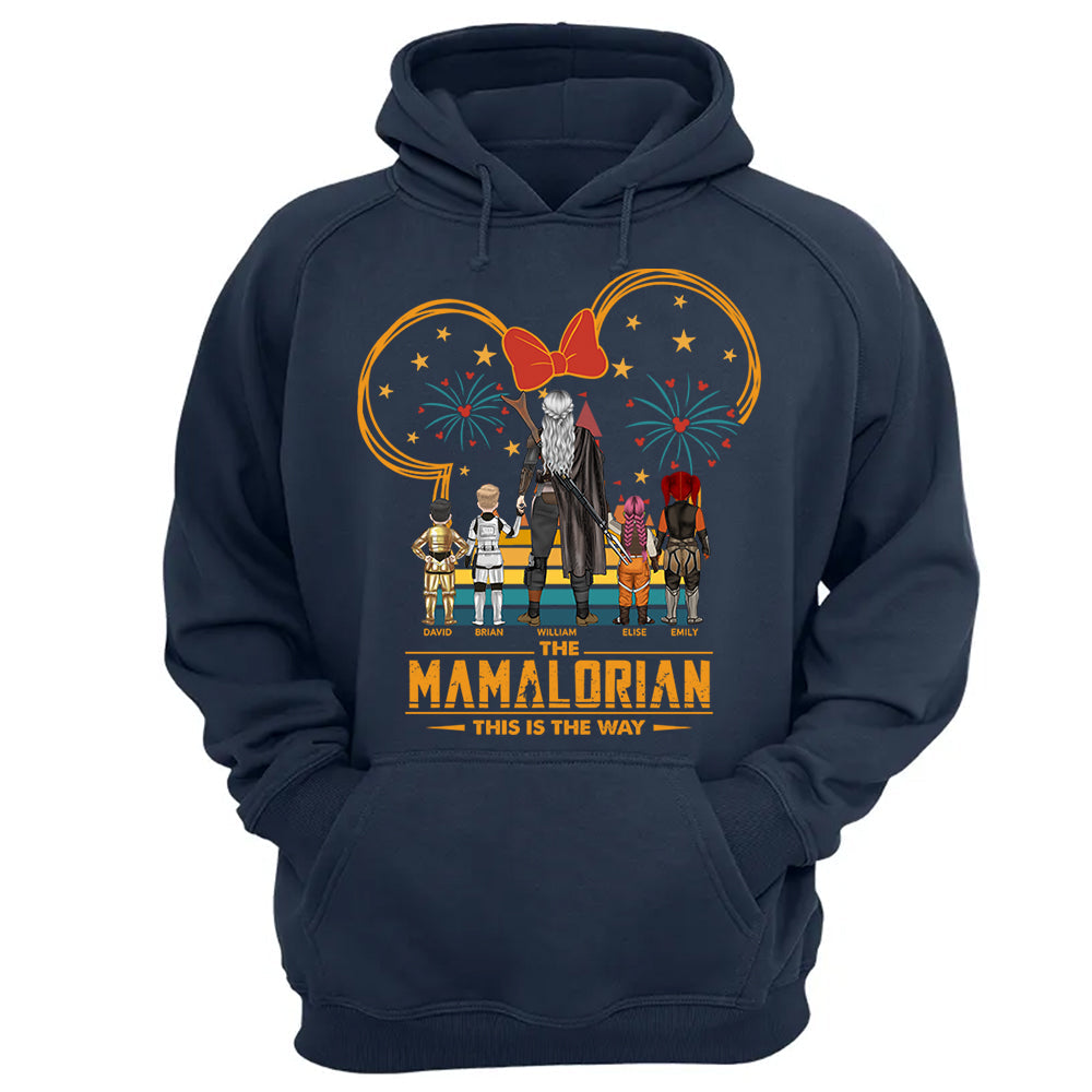 Custom Momalorian This Is The Way Shirt - Tatooine Sunset Shirt Gift For Mom