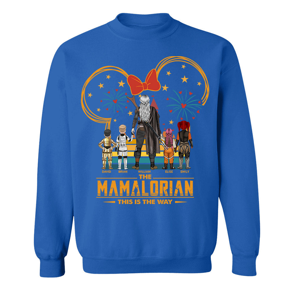 Custom Momalorian This Is The Way Shirt - Tatooine Sunset Shirt Gift For Mom