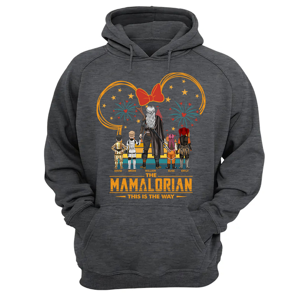 Custom Momalorian This Is The Way Shirt - Tatooine Sunset Shirt Gift For Mom