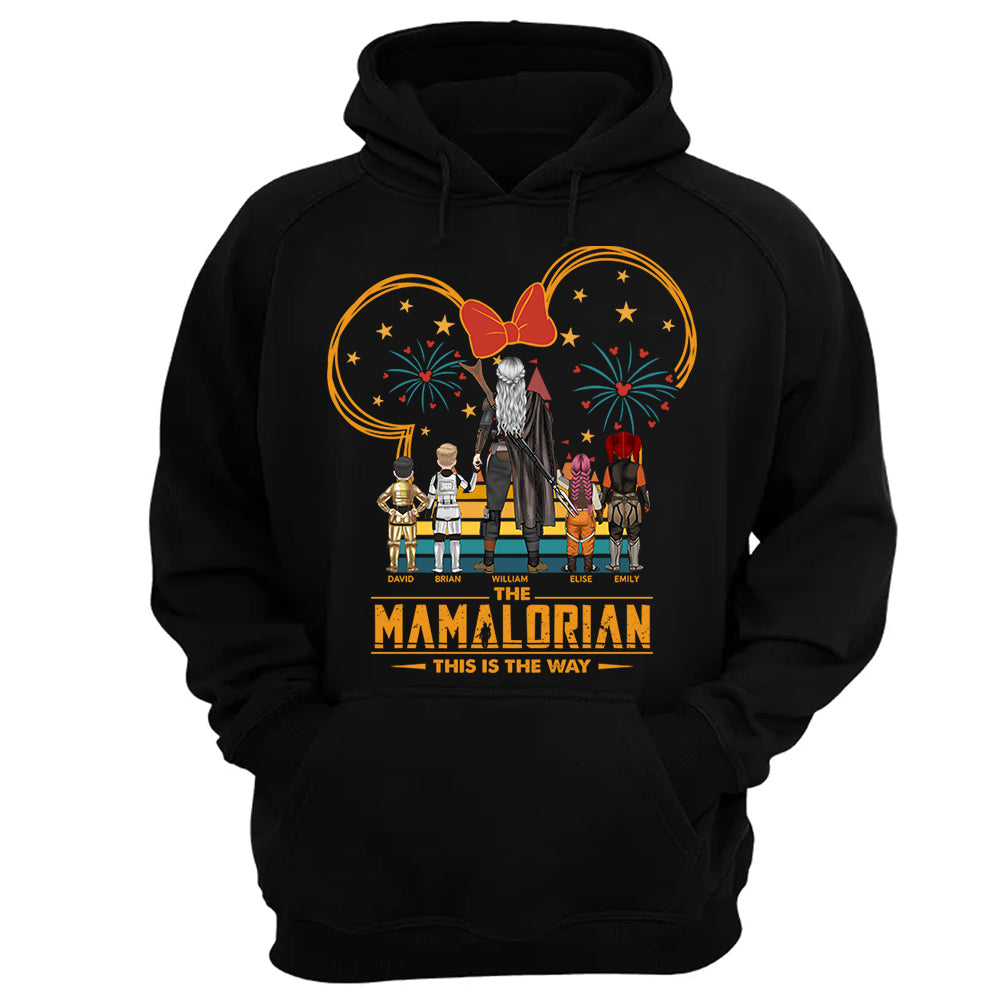 Custom Momalorian This Is The Way Shirt - Tatooine Sunset Shirt Gift For Mom