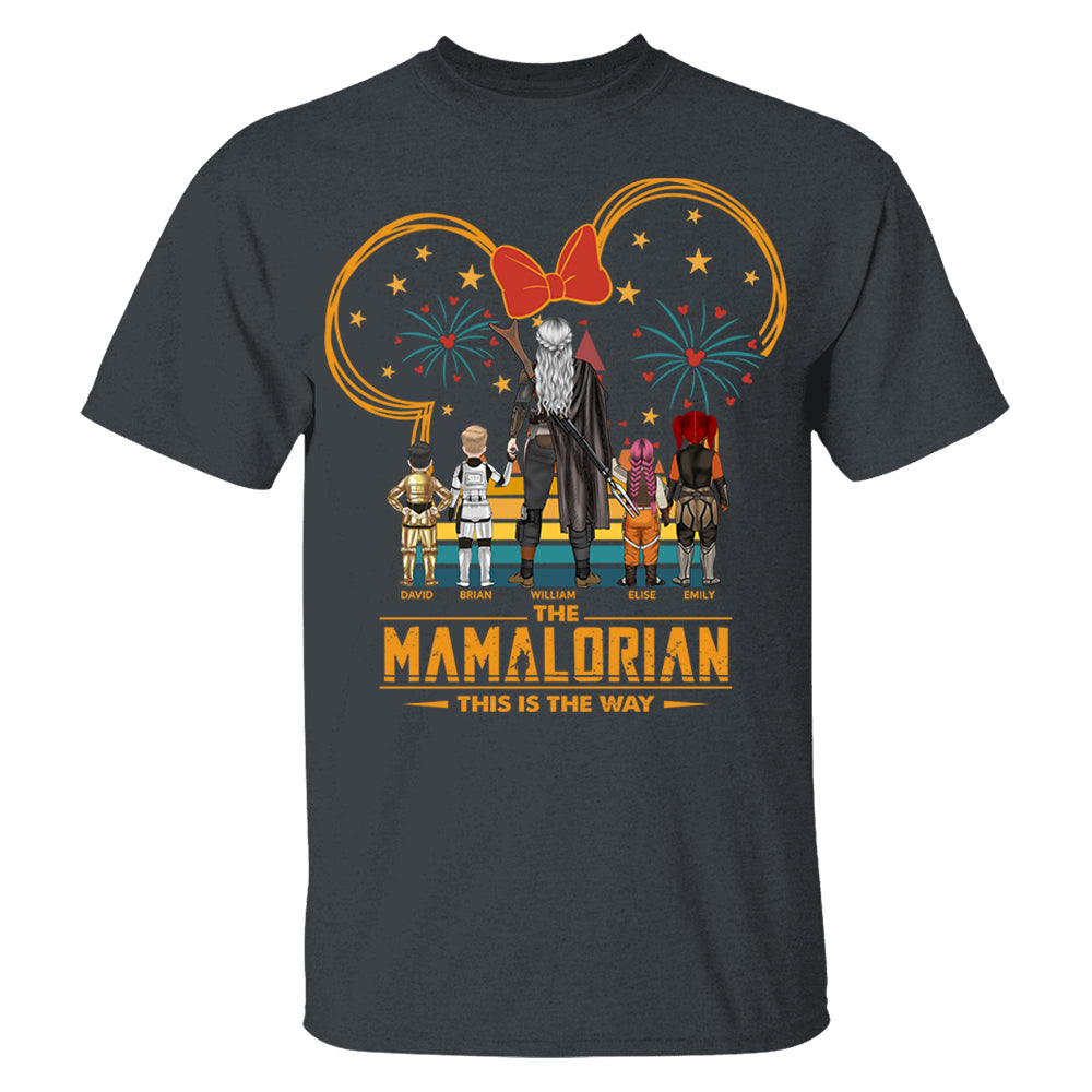 Custom Momalorian This Is The Way Shirt - Tatooine Sunset Shirt Gift For Mom