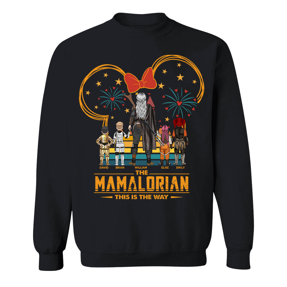 Custom Momalorian This Is The Way Shirt - Tatooine Sunset Shirt Gift For Mom