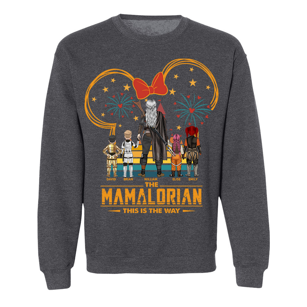 Custom Momalorian This Is The Way Shirt - Tatooine Sunset Shirt Gift For Mom
