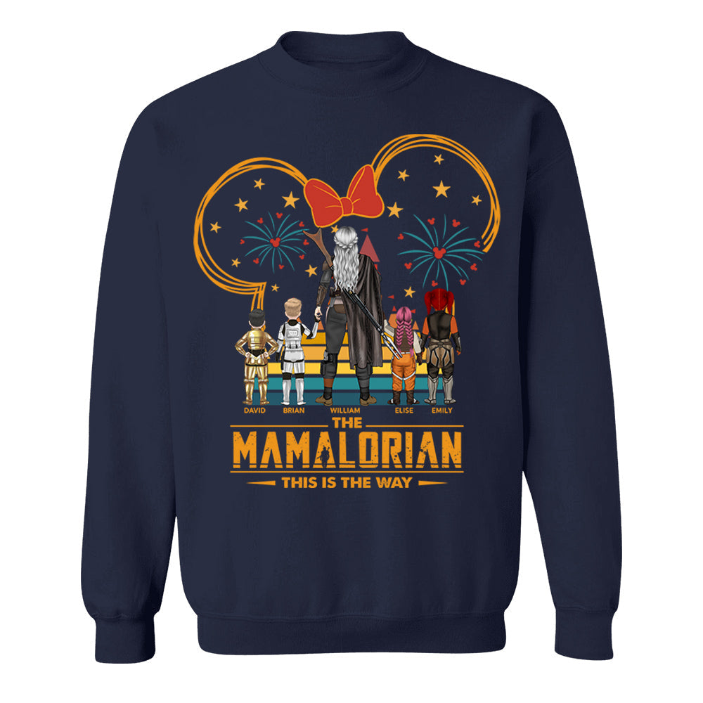 Custom Momalorian This Is The Way Shirt - Tatooine Sunset Shirt Gift For Mom