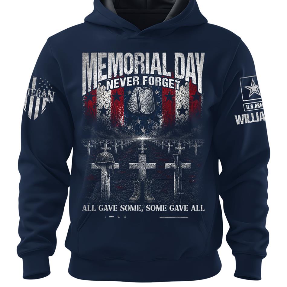 Memorial Day Never Forget All Gave Some Some Gave All Custom Shirt For Veteran Dad Grandpa Memorial Day Shirt H2511 Trna