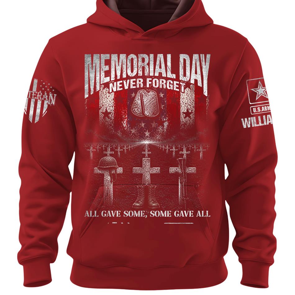 Memorial Day Never Forget All Gave Some Some Gave All Custom Shirt For Veteran Dad Grandpa Memorial Day Shirt H2511 Trna