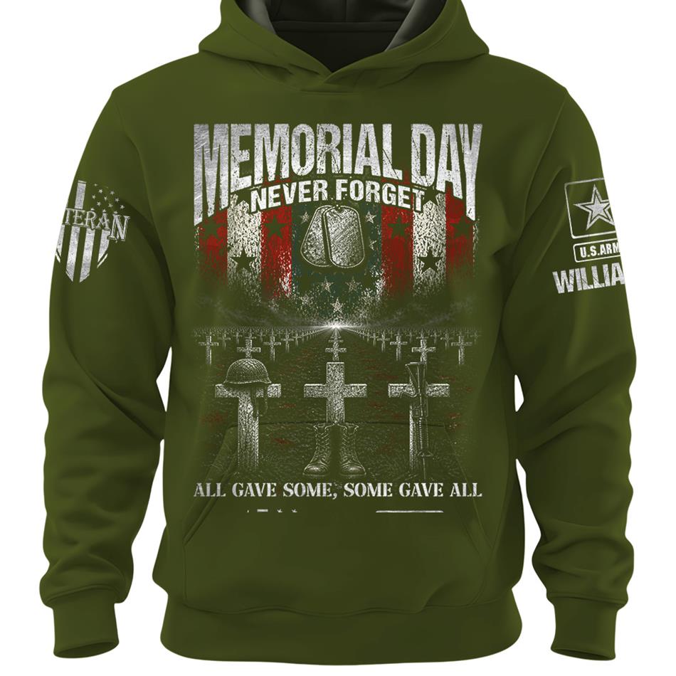 Memorial Day Never Forget All Gave Some Some Gave All Custom Shirt For Veteran Dad Grandpa Memorial Day Shirt H2511 Trna