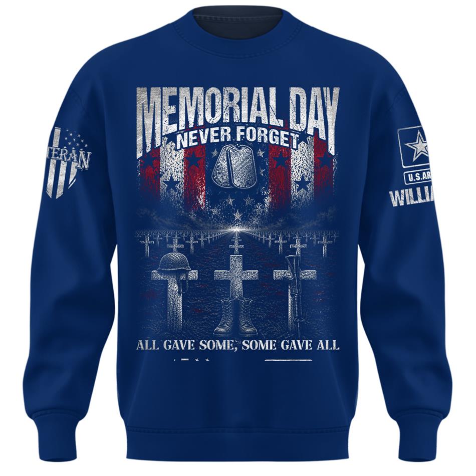Memorial Day Never Forget All Gave Some Some Gave All Custom Shirt For Veteran Dad Grandpa Memorial Day Shirt H2511 Trna