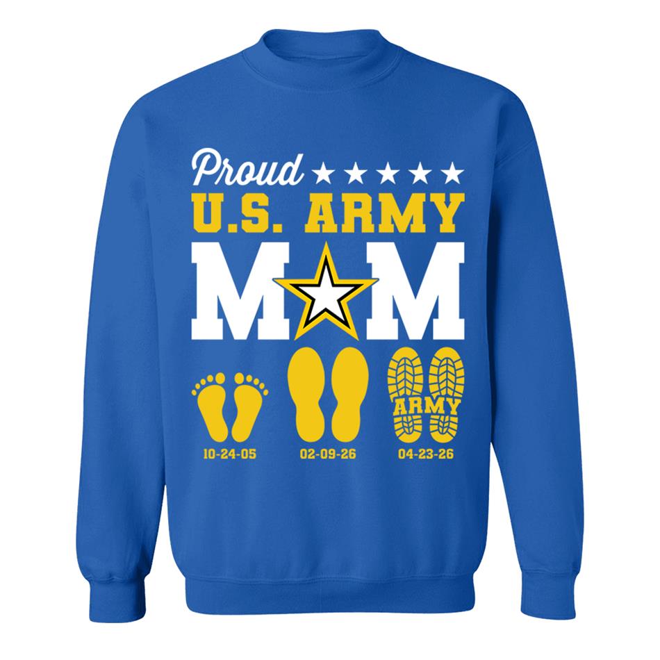Proud U.S. Army Mom Dad Custom Shirt For Military Family Graduate Shirt H2511 Trna