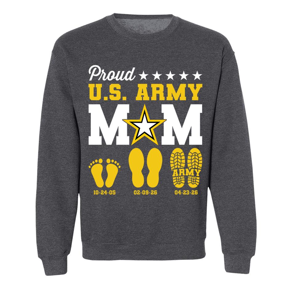 Proud U.S. Army Mom Dad Custom Shirt For Military Family Graduate Shirt H2511 Trna