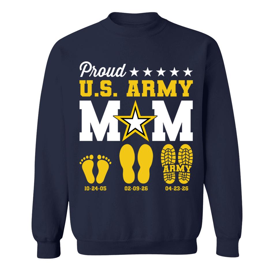Proud U.S. Army Mom Dad Custom Shirt For Military Family Graduate Shirt H2511 Trna