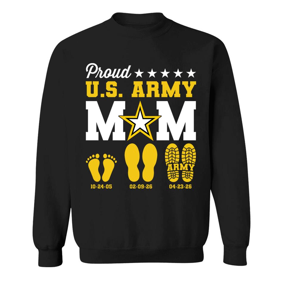 Proud U.S. Army Mom Dad Custom Shirt For Military Family Graduate Shirt H2511 Trna