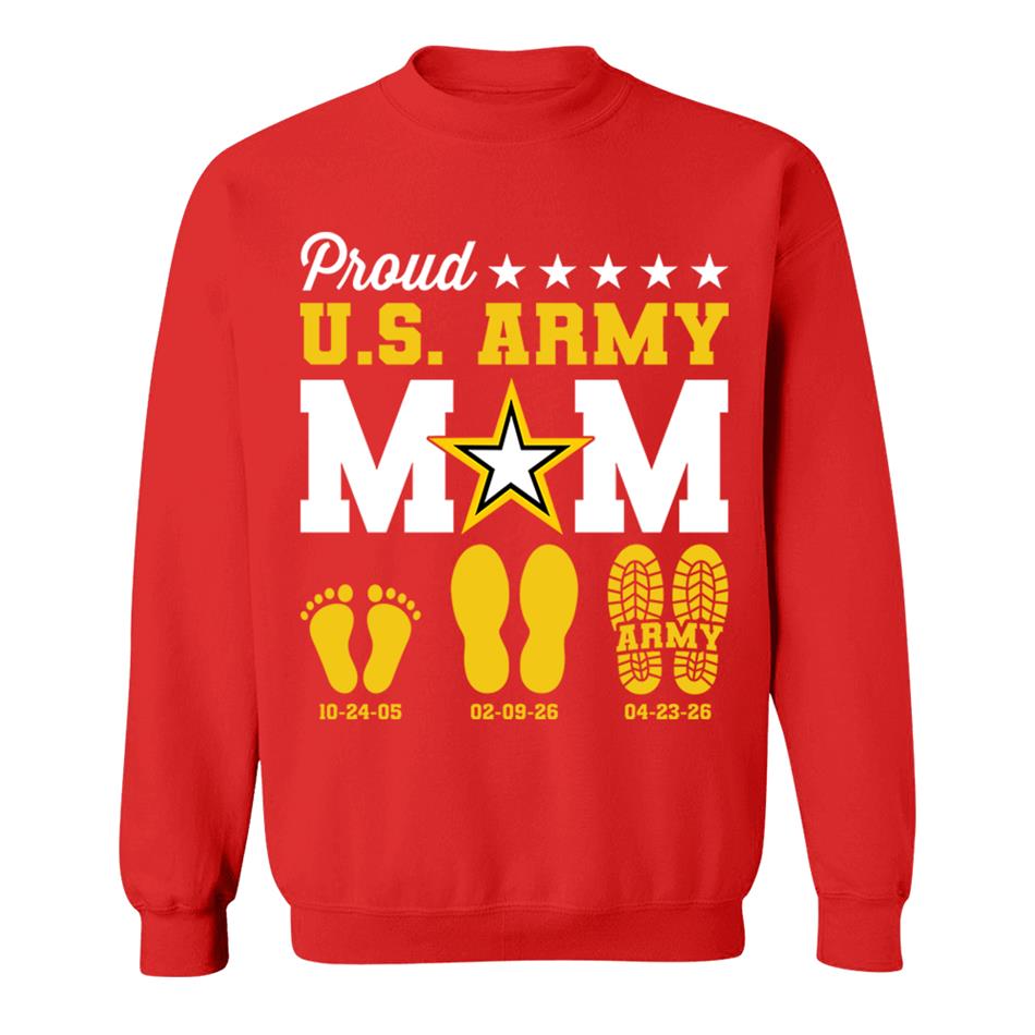 Proud U.S. Army Mom Dad Custom Shirt For Military Family Graduate Shirt H2511 Trna