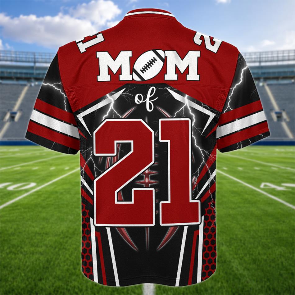 Custom Photo I Will Always Be Your Biggest Fan Personalized All Over Print Football Jersey For Football Mom Dad Sport Family H2511 Trna