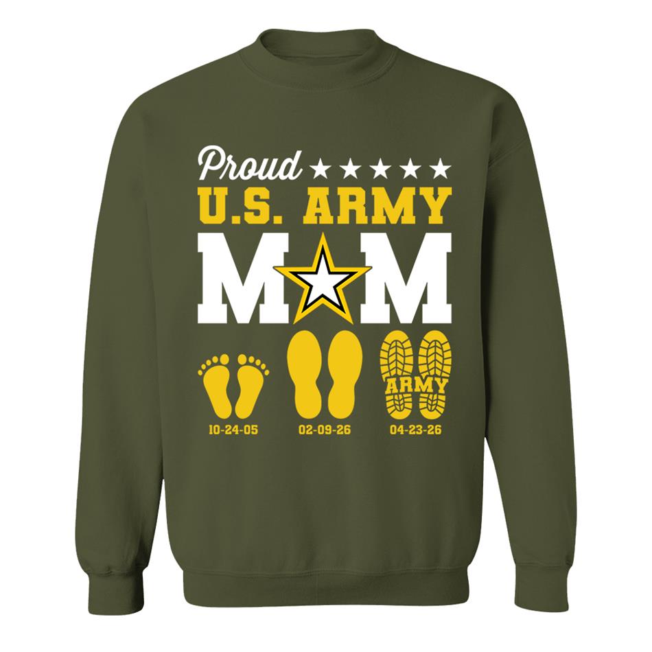Proud U.S. Army Mom Dad Custom Shirt For Military Family Graduate Shirt H2511 Trna