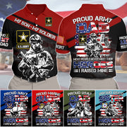 Proud Army Dad Mom Most People Never Meet Their Heroes I Raised Mine Personalized All Over Print Shirt For US Military Dad Mom Family Members H2511 Trna