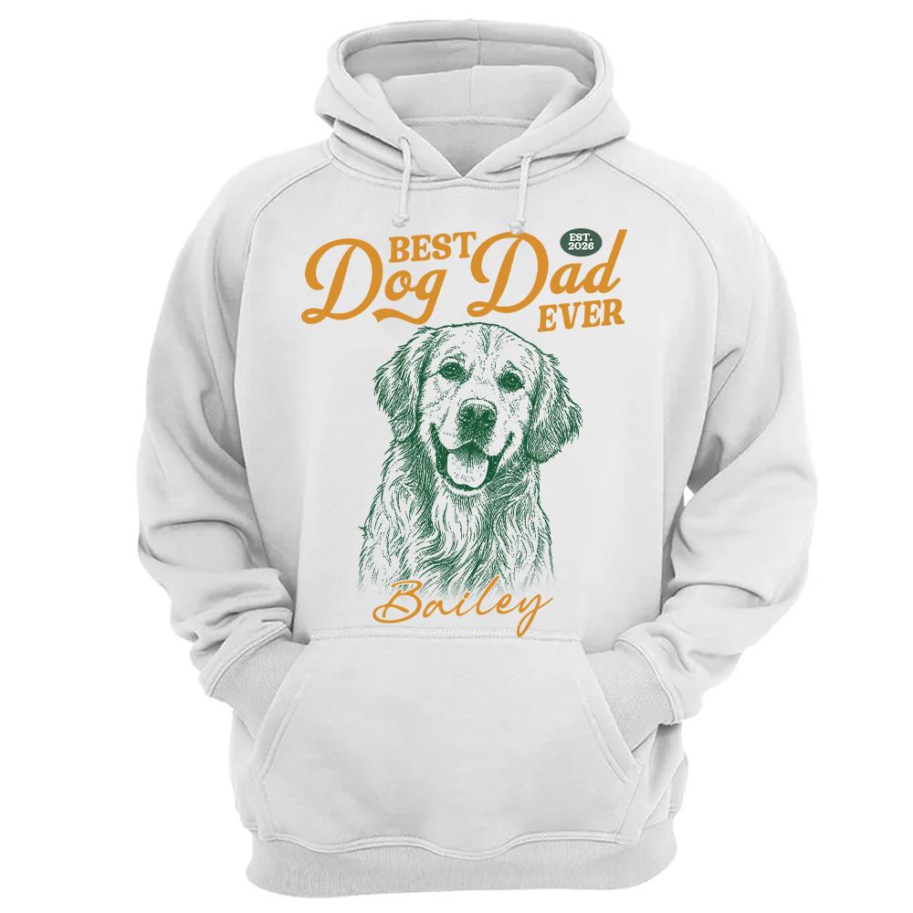 Custom Best Dog Dad Ever Shirt, Pet Lover,  Gift For Dad, Grandpa L0411 Hv01