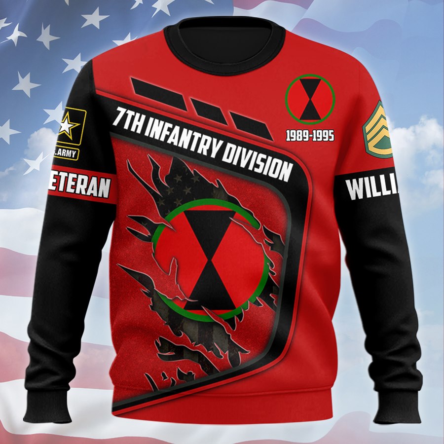 Personalized Military Veteran Shirt Proudly Served Duty Honor Country All Over Print Shirt Custom Division All Branches H2511 Trna