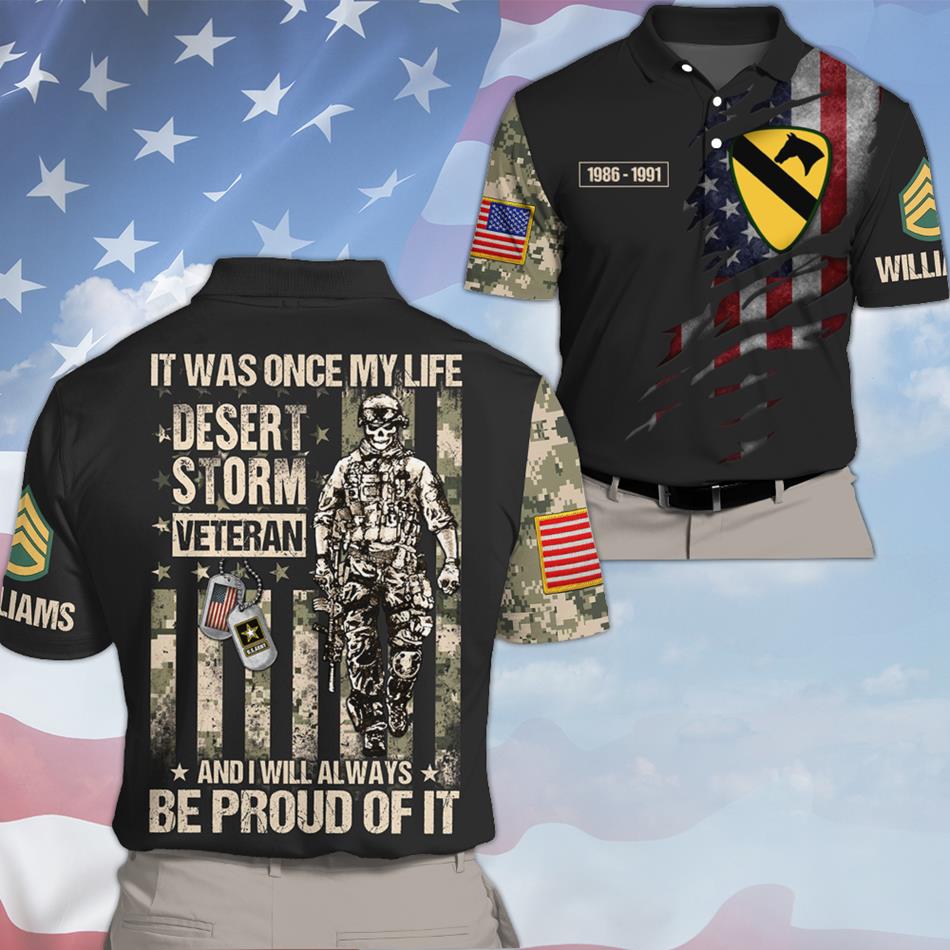 Custom All Over Print Shirt It Was Once My Life US Veteran I Will Always Be Proud Of It Personalized Camouflage Military Shirt H2511 Trna
